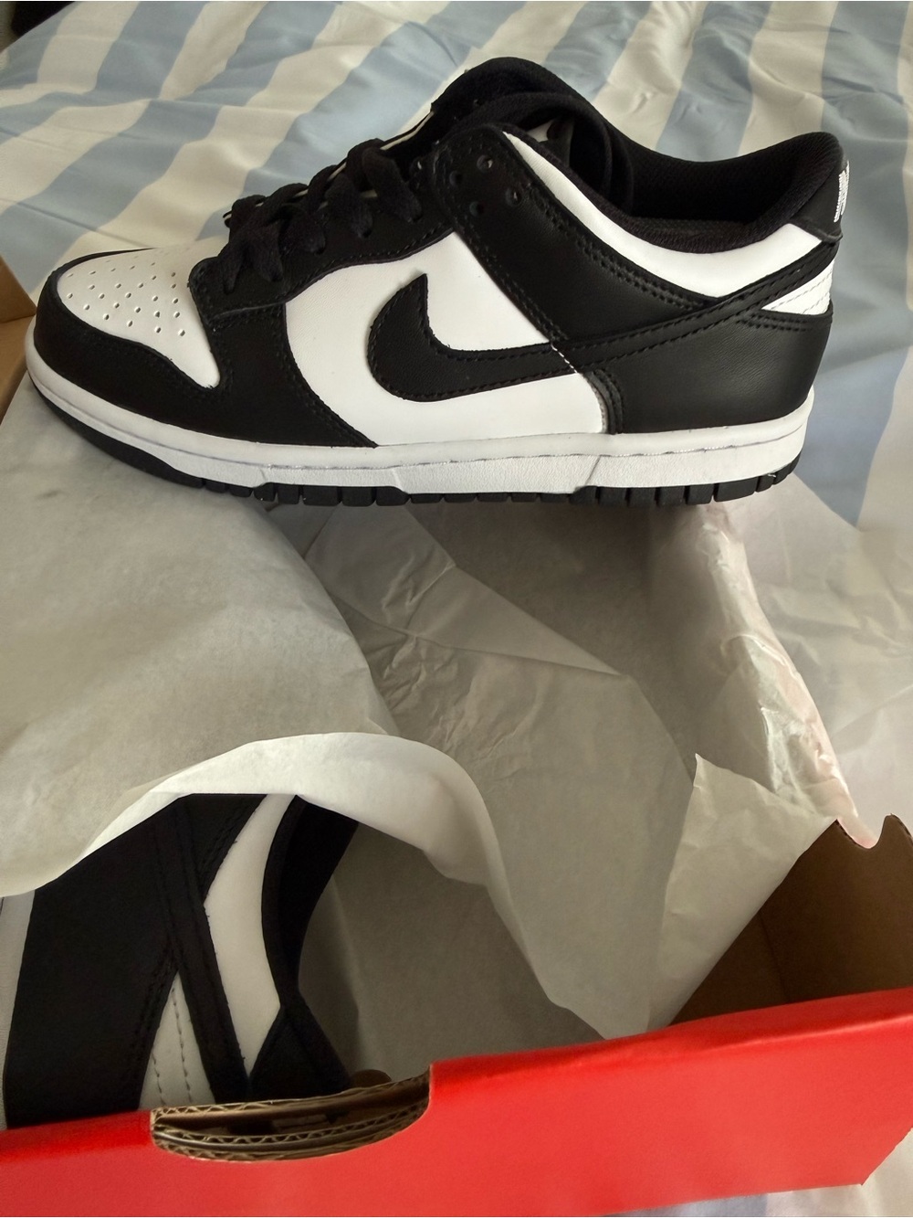 Nike YOUTH 4.5 Dunk Low — Black & White
